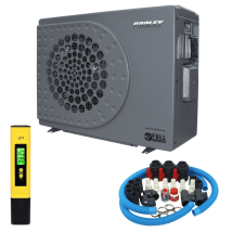 Pack Pompe À Chaleur Piscine Poolex Jetline Sélection Fi 155 + By Pass Universel + Testeur / Lecteur De Ph - Tecnomat
