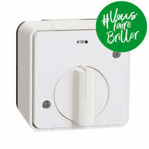 Interrupteur Temporisé Led Ip55 Ik08 - En Saillie - Blanc - Mureva Styl - Bricoman