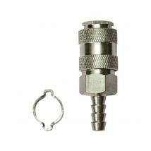 Coupleur Cannelé Tuyau 8x13 + Collier Mecafer - Bricoman