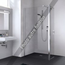 Paroi De Douche Walk-in Largeur 110 Cm Hauteur 200 Cm Profilé Argent Poli Verre Clair Clean - Bricoman