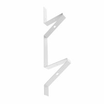 Support D'Étagère | Style Décoratif | Fait De Fer | Finition Poro Blanc | Dimensions 30*560*132 Mm | Système De Fixation Vissé | 1 Unité - Tecnomat