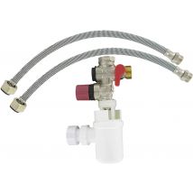 Comap Kit Groupe De Sécurité Corps Et Laiton Pour Chauffe-eau, Cumulus (groups De Sécurité, Flexibles Et Siphon) - 20x27 Ou 3/4" - S600502 - Bricoman