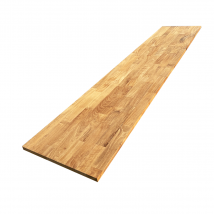 Tablette Teck Massif Abouté, L.200 Cm X L.30 Cm, Ep.18 Mm - Bricoman
