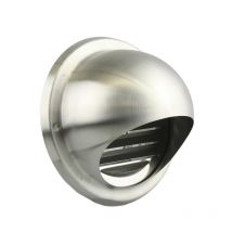 Renson 638 - Grille D'Aération Ronde Extérieure En Inox - Renson - Inox Ø 100 - Bricoman
