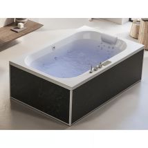Tablier Acrylique Biocryl Marbre Noir Longueur 2,00m Pour Baignoire Kinedo - Bricoman