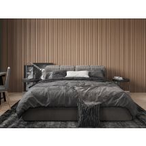 Panneau Mural 3d - Pack De 3,71 M² - Coloris Bois Naturel - Lot De 8 Pièces - Tatiana - Bricoman