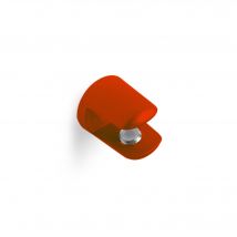 Support Fixe Pour Étagères En Verre Et Bois | Fabriqué En Zamac | Finition Rouge | Pour Étagères D'Une Épaisseur De 26 Mm | Mesures - Bricoman