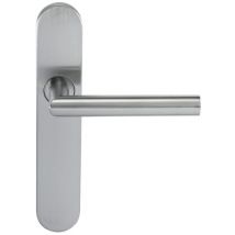 Paire De Poignées De Porte Klose Besser Inox 304 Sur Plaque "noémie Vif" - Bricoman