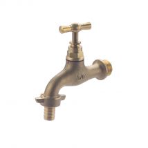 Robinet Extérieur Traditionnel Mâle 15x21 - Mâle 15x21 + Raccord Au Nez Ø15 Noyon & Thiebault - Bricoman