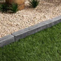 Bordure De Jardin Ardoise Noire Vieillie 50x8x6 Cm (lot De 40 Bordures Soit 20 Mètres) - Ro'ma Nature - Tecnomat