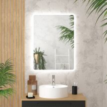 Miroir Salle De Bain Avec Eclairage Led - 60x80cm - Go Led - Bricoman