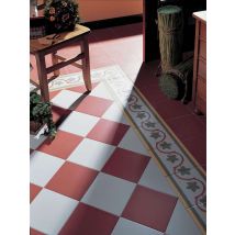 Carrelage Sol / Mur Effet Ciment Uni Rouge Terre Cuite 20x20 Cm 1900 Rojizo (vendu Par Boite De 1m2) - Bricoman