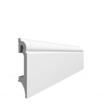 Lot De 5 Plinthes Pvc Moulurées Soft Touch 80mm / Avec Passage De Câble / 100% Compatible Zone Humide (esp3.1) 2.40m - Bricoman