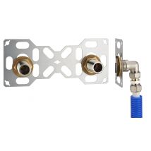 Platine Sortie De Cloison Double Multicouche À Compression (à Visser) Ø16 Pour Douche / Baignoire Fixsystem - Bricoman