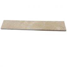 Albedo Pierre - Plinthe En Travertin 7,3x40,6x1,2 Cm - Premier Choix - Light Medium - Bricoman