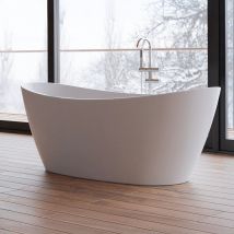 Baignoire Ilot Neroon 2.0 170 Blanche 170 X80 X60 Cm, By Spalina - Bricoman