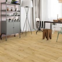 Sol Vinyle Effet Parquet Brillant Bois Naturel - Rouleau De 3m X 3m - Bricoman