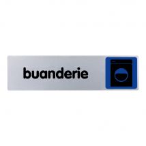Plaque De Porte De Porte Buanderie - Couleur 170x45mm - 4037653 - Bricoman