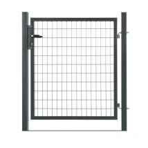 Portillon Grillagé En Acier Galvanisé Maille 100 X 50 L 1m20 X H 1m20 Gris Anthracite - Bricoman