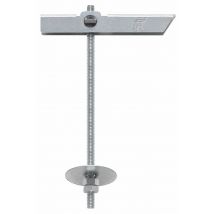 Boite De 50 - Cheville À Bascule Pour Fixation En Plafond Dans Matériaux Creux - Segment De Tige Filetée - Zingué M6 Ø16 - Bricoman