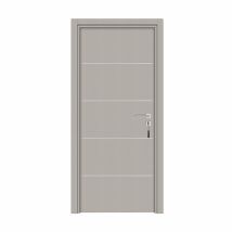 Bloc-porte Pose Fin De Chantier Collection Premium Seymour, H.204 X L.73 Cm, Aspect Cuir Argile, Réversible - Bricoman