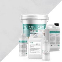 Béton Ciré Multisurfaces (sols Et Murs) - Kit Complet 5m² (2 Couches) - Finition : Mat - Teinte : Lune (gris Clair) - Creation Sud - Bricoman