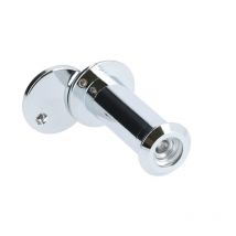 Microviseur Pour Porte De 37 À 58mm Et 63 À 70mm Diamètre 12mm Laiton Chromé – Heracles Micro 12 - Bricoman