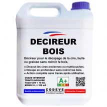 Decireur - 5 L - Codeve Bois - Pour Le Décapage De La Cire, Huile Ou Graisse Sans Noircir Le Bois. - Bricoman