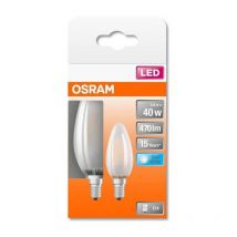 Osram Bte2 Ampoule Led Flamme Verre Depoli 4w40 E14 Froid - Bricoman