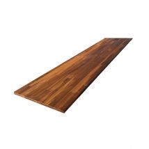 Tablette Teck Huilé Bois Massif, L.200 X L.40 Cm, Ep.18 Mm - Bricoman