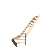 Escalier Bois Hêtre Quart-tournant Droit, Nostra Kordo - Bricoman