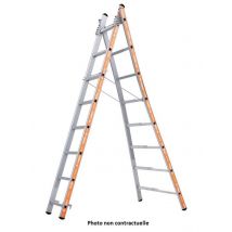 Tubesca - Echelle Transformable Alu 2x12 Échelons Haut. Accès 6,95m - Pronor Tubesca Comabi - Bricoman
