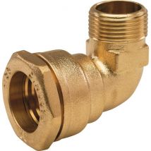 Raccord Laiton Pour Tube Pe - Arco - Coude 90° Égal - M 1' - Diamètre 32 - Bricoman