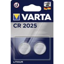 Pile Ronde Lithium 3v Cr2025 Varta - Blister De 2 - 6025101402 - Bricoman