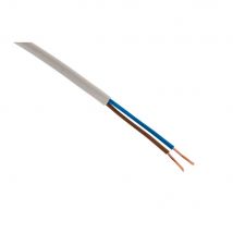 Câble Électrique H03vvh2-f 2x0,75mm² Blanc - 5m - Zenitech - Bricoman