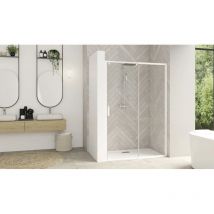 Parois De Douche Smart Design Coulissant 167 180cm Profilé Blanc Avec Verre Transparent Kinedo Pa9218btne - Bricoman