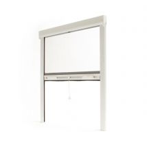 Moustiquaire 80x100 Cm À Enroulement Vertical Pour Fenêtre Recoupable Avosdim Alu Luxe Blanc - Bricoman