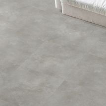Dalle Pvc Clipsable 61,5x61,5 Cm Studio Gris Clair - Bricoman