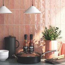 Carrelage Effet Zellige Rose Nolita Rosa 6,5x20 - Bricoman