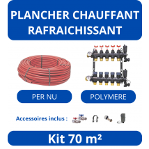 Kit Plancher Chauffant 70 M²-tube Per - Collecteur Polymere - Bricoman