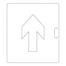 Pochoir Pour Signalisation Horizontale - Fleche 300x500mm - 8006006 - Bricoman