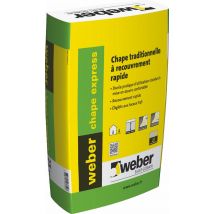 Chape Traditionnelle À Recouvrement Rapide Weber Chape Express - Sac De 25 Kg - Bricoman