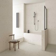 Carrelage Aspect Terrazzo Aroma Blanc 80x80 Cm - Bricoman