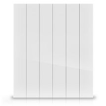Radiateur Aluminium Hjm, 1000w, Inertie Céramique, Dimensions 50,4x50x10 Cm, Double Isolation, Programmateur 24/7, Détecteur Fenêtres Ouvertes - 