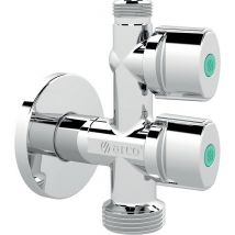Robinet D'Arrêt Double 1/4 De Tour Pour Machine À Laver - Arco - Bricoman