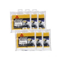 Lot De 6 Fibres Micro-synthétiques Sika Sikacem - Pour Bétons Et Mortiers - Fibres 6 - 150 G - Bricoman