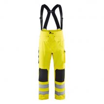 Pantalon De Pluie À Bretelles Haute Visibilité Blaklader Niveau 3 Jaune Fluo L - Bricoman