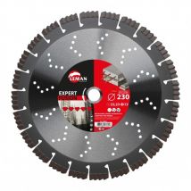 Disque Diamant Segments Béton Armé, Granit Diam 230 X 22,23 X H 13 Mm Leman - Bricoman