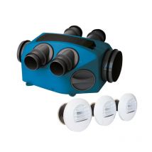 Kit Vmc Simple Flux Hygro B Nather Infinity 2.0 + 3 Bouches Piles | Moteur Ec Très Basse Conso - Bricoman