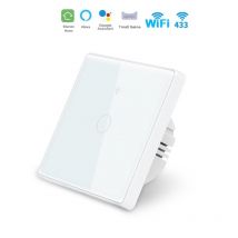 Interrupteur Mural Simple Connecté Wifi Tactile Blanc - Silumen Home - Silamp - Bricoman
